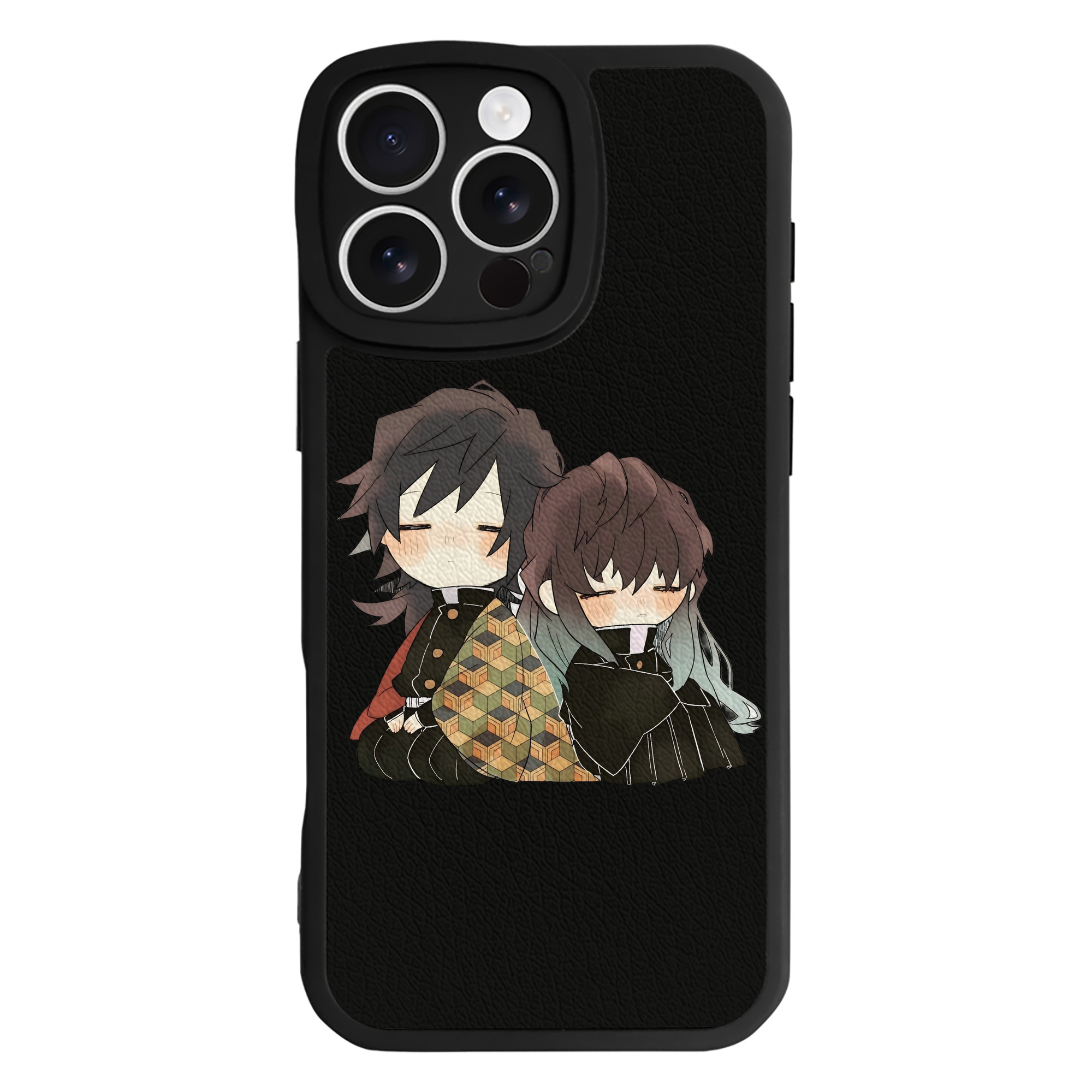（画像用） 鬼滅の刃（きめつのやいば）水柱-冨岡 義勇／とみおか ぎゆう Tomioka Giyuu 【iPhone 16シリーズ対応】シリコンスマホケース（レザー調） 材質：シリコン